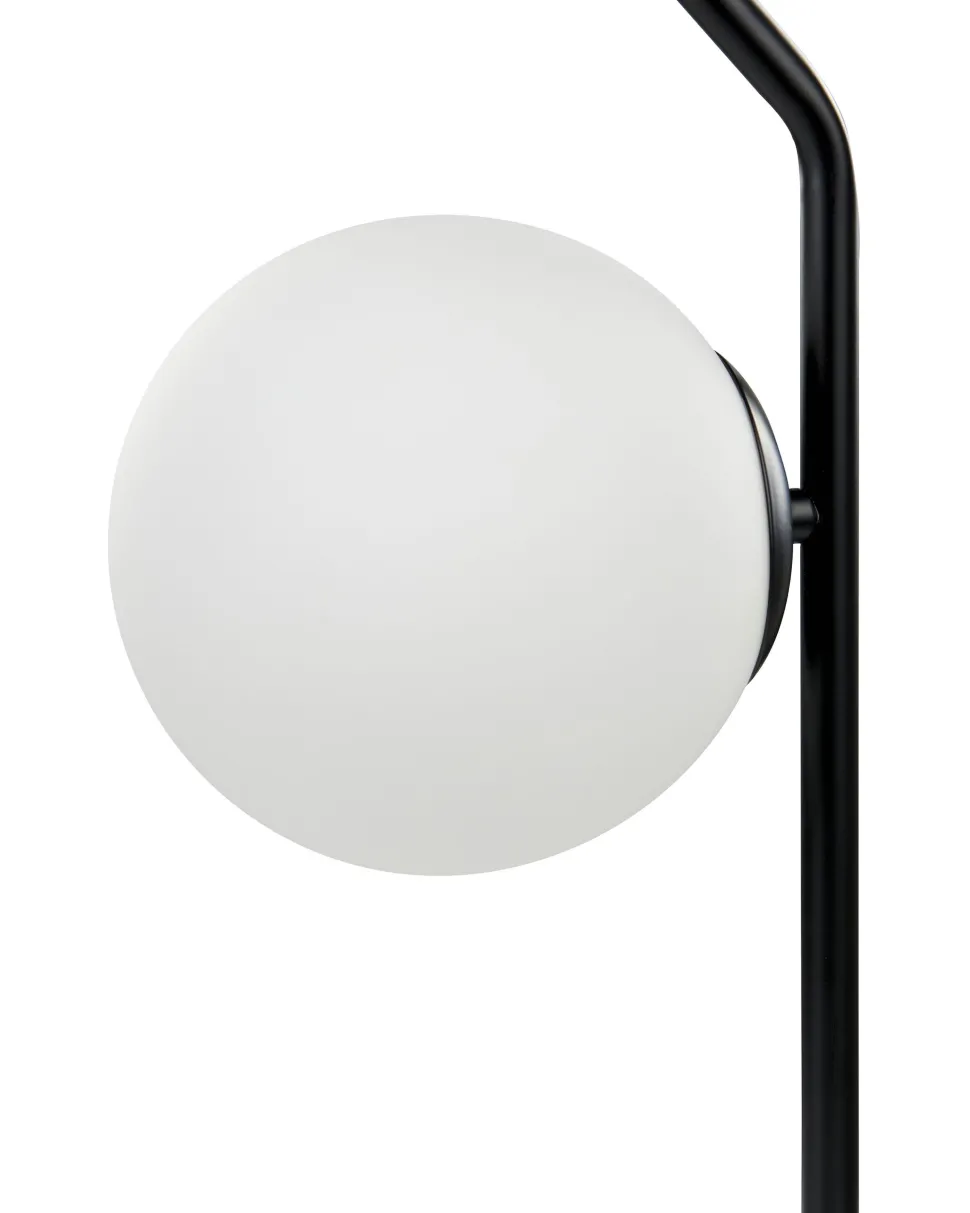 Candeeiro De Mesa Em Vidro Preto 47 Cm Wapiti