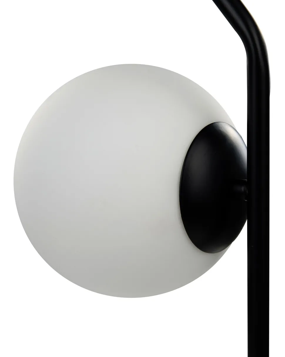 Candeeiro De Mesa Em Vidro Preto 47 Cm Wapiti