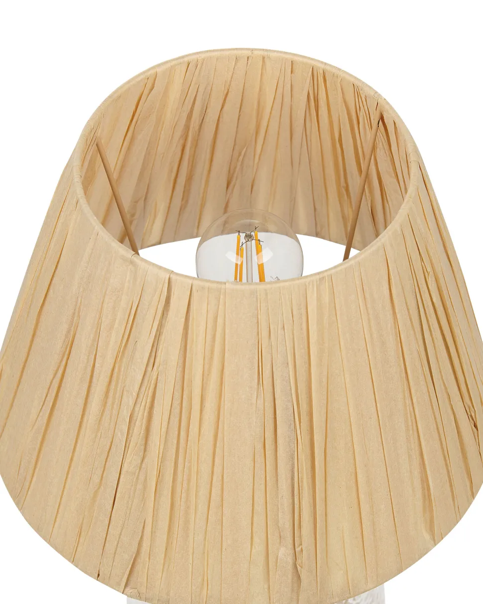 Candeeiro De Mesa Em Vidro Transparente 54 Cm Blanco