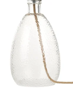 Candeeiro De Mesa Em Vidro Transparente 54 Cm Blanco