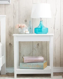 Candeeiro De Mesa Em Vidro Azul Erzen