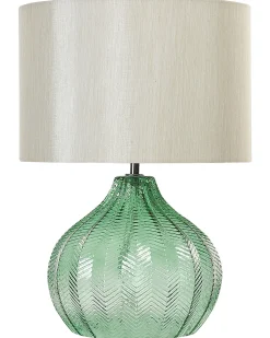 Candeeiro De Mesa Em Vidro Verde 41 Cm Keila