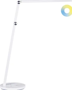 Candeeiro De Mesa Led Branco 48 Cm Dorado