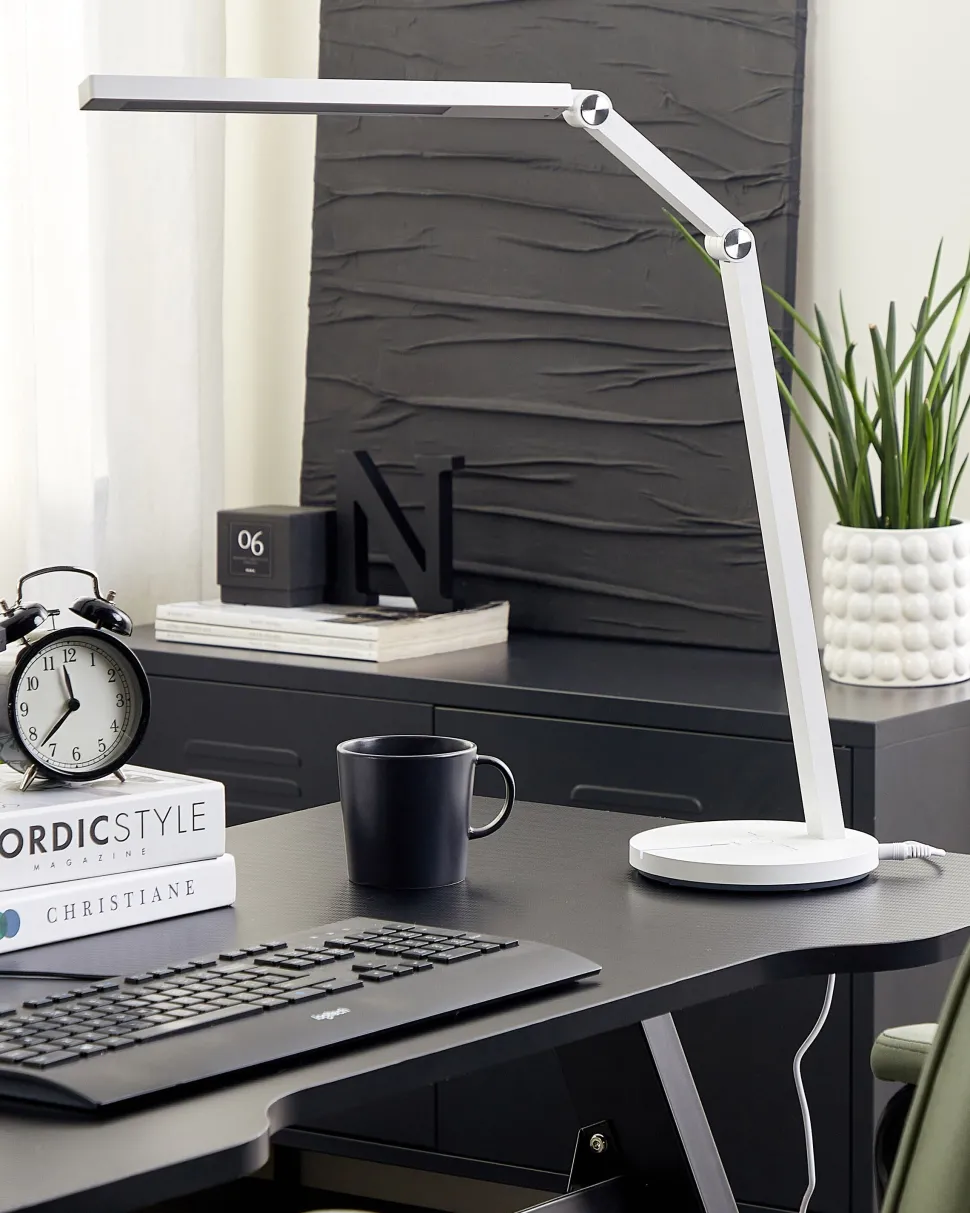 Candeeiro De Mesa Led Branco 48 Cm Dorado