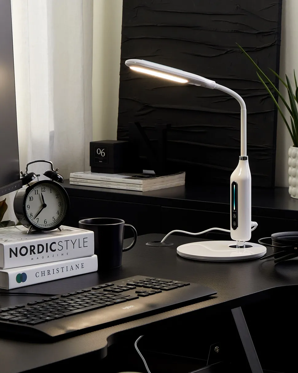 Candeeiro De Mesa Led Branco Cygnus