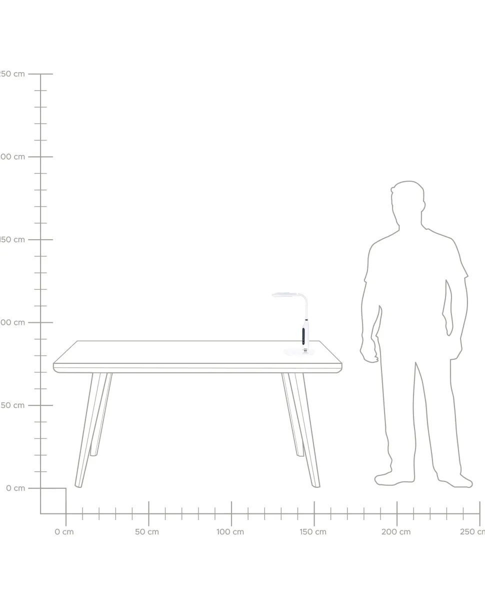 Candeeiro De Mesa Led Branco Cygnus