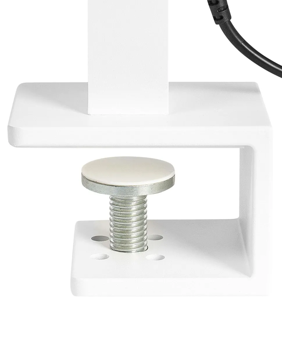 Candeeiro De Mesa Led Em Metal Branco 120 Cm Octant