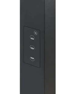 Candeeiro De Mesa Led Em Metal Preto 120 Cm Octant