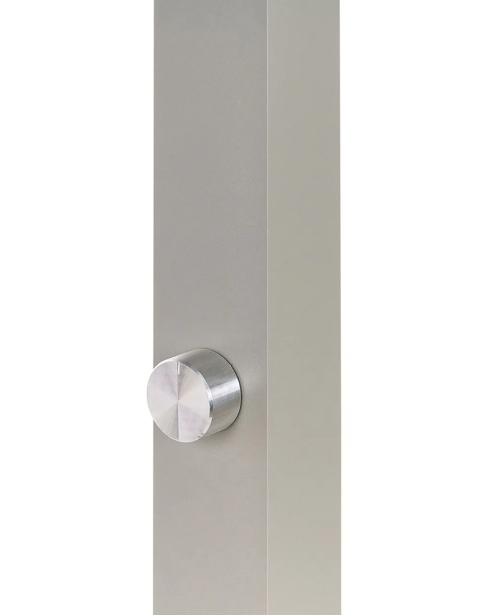 Candeeiro De Mesa Led Em Metal Prateado 120 Cm Volans