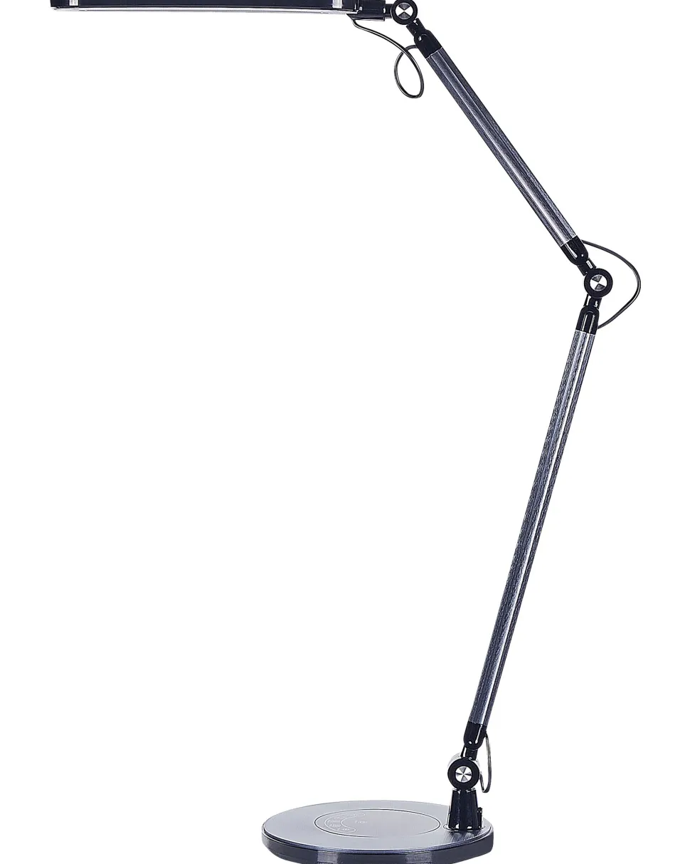 Candeeiro De Mesa Led Em Metal Preto 80 Cm Grus