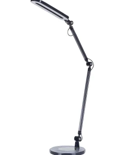 Candeeiro De Mesa Led Em Metal Preto 80 Cm Grus