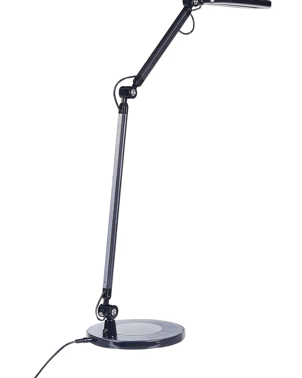 Candeeiro De Mesa Led Em Metal Preto 80 Cm Grus