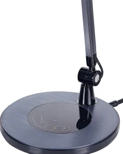 Candeeiro De Mesa Led Em Metal Preto 80 Cm Grus