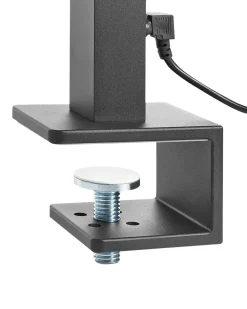 Candeeiro De Mesa Led Em Metal Preto 120 Cm Volans