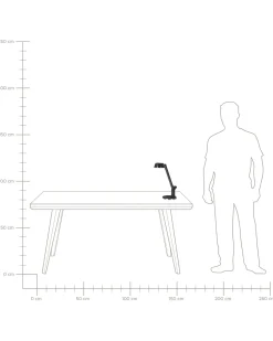 Candeeiro De Mesa Led Em Metal Cor De Bronze Com Porta Usb Chamaeleon