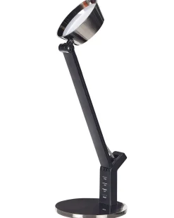 Candeeiro De Mesa Led Em Metal Cor De Bronze Com Porta Usb Chamaeleon