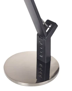 Candeeiro De Mesa Led Em Metal Cor De Bronze Com Porta Usb Chamaeleon