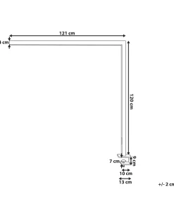 Candeeiro De Mesa Led Em Metal Prateado 120 Cm Octant