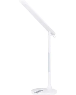 Candeeiro De Mesa Led Em Metal Branco 38 Cm Draco