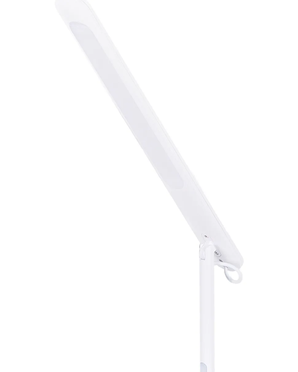 Candeeiro De Mesa Led Em Metal Branco 38 Cm Draco