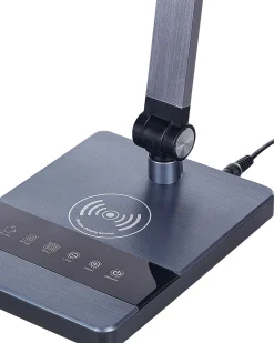 Candeeiro De Mesa Led Em Metal Preto 73 Cm Lacerta