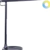 Candeeiro De Mesa Led Em Metal Preto 38 Cm Draco