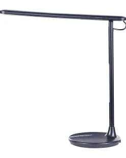 Candeeiro De Mesa Led Em Metal Preto 38 Cm Draco
