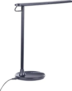 Candeeiro De Mesa Led Em Metal Preto 38 Cm Draco