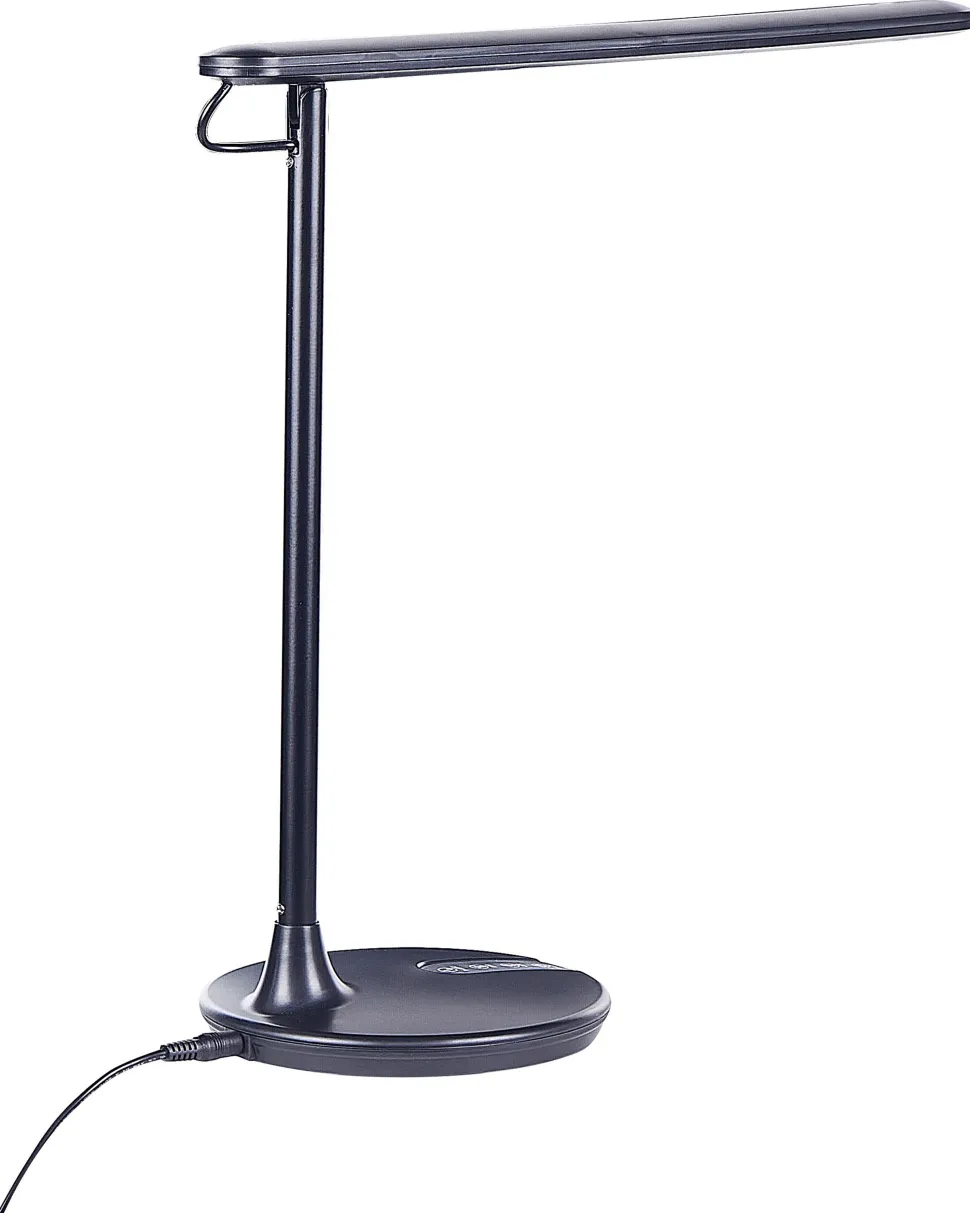 Candeeiro De Mesa Led Em Metal Preto 38 Cm Draco