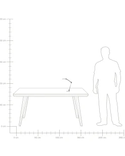Candeeiro De Mesa Led Em Metal Prateado 34 Cm Eridanus