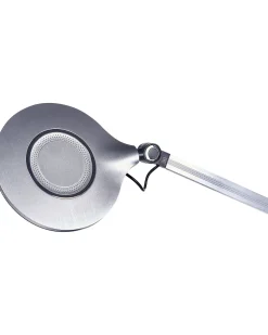 Candeeiro De Mesa Led Em Metal Prateado 34 Cm Eridanus