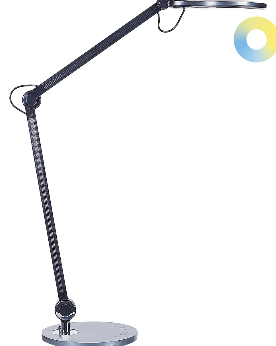 Candeeiro De Mesa Led Em Metal Preto 34 Cm Eridanus