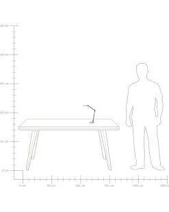 Candeeiro De Mesa Led Em Metal Preto 34 Cm Eridanus