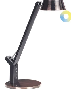 Candeeiro De Mesa Led Em Metal Cor De Cobre Com Porta Usb Chamaeleon