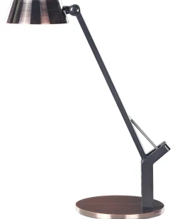 Candeeiro De Mesa Led Em Metal Cor De Cobre Com Porta Usb Chamaeleon