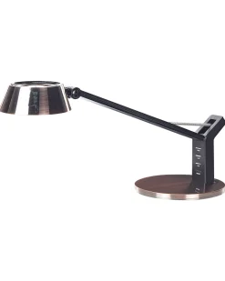 Candeeiro De Mesa Led Em Metal Cor De Cobre Com Porta Usb Chamaeleon