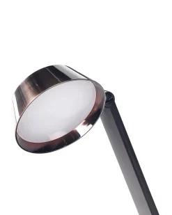 Candeeiro De Mesa Led Em Metal Cor De Cobre Com Porta Usb Chamaeleon