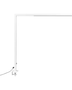 Candeeiro De Mesa Led Em Metal Branco 120 Cm Volans