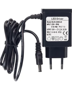 Candeeiro De Mesa Led Preto E Prateado Columba