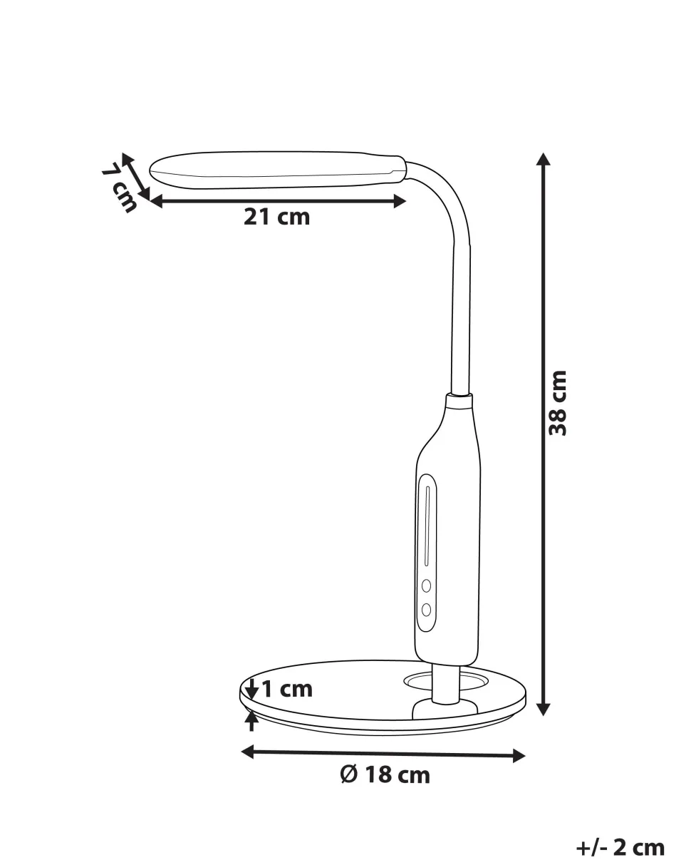 Candeeiro De Mesa Led Preto Cygnus