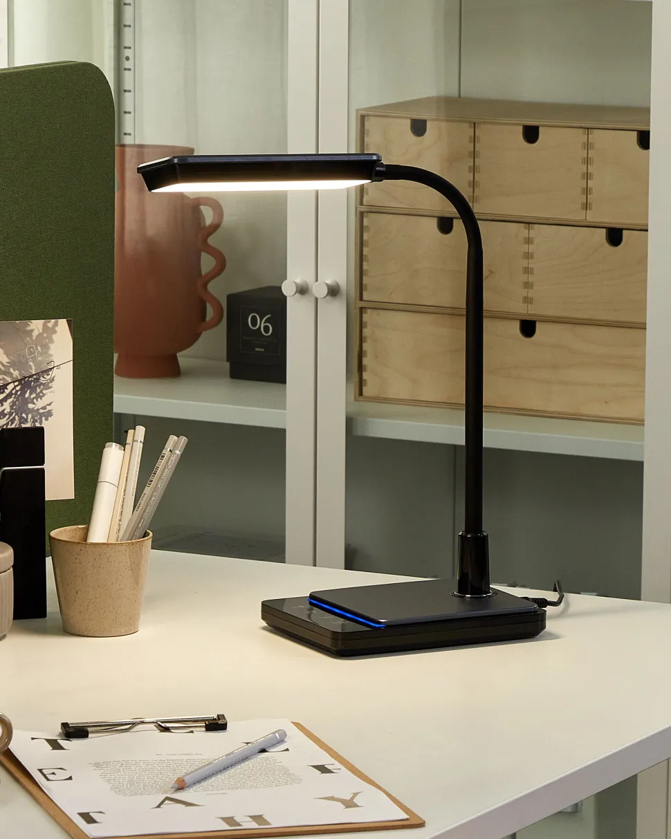 Candeeiro De Mesa Led Preto Centaurus