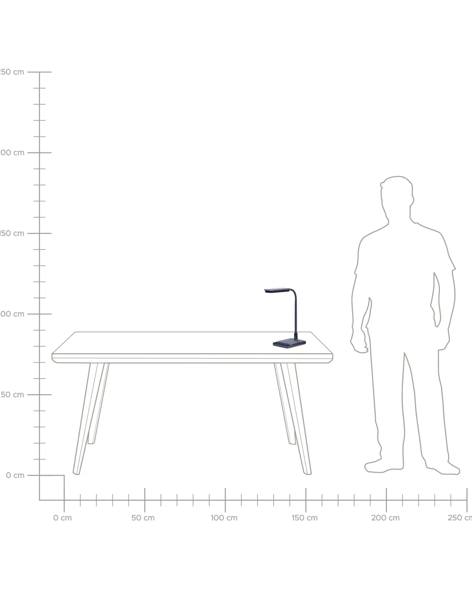 Candeeiro De Mesa Led Preto Centaurus
