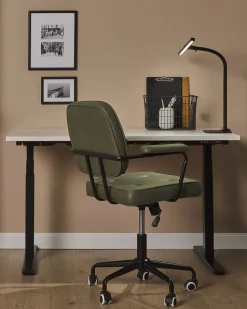 Candeeiro De Mesa Led Preto 68 Cm Kouris