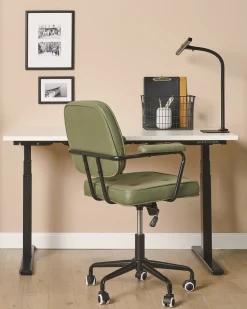 Candeeiro De Mesa Led Preto 68 Cm Kouris