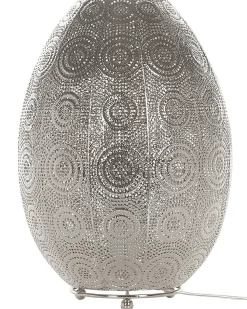 Candeeiro De Mesa Marroquino Prateado Maringa