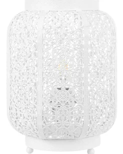 Candeeiro De Mesa Marroquino Branco Somes