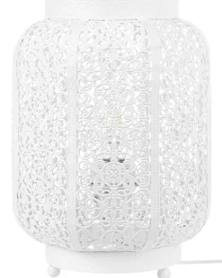 Candeeiro De Mesa Marroquino Branco Somes