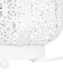 Candeeiro De Mesa Marroquino Branco Somes