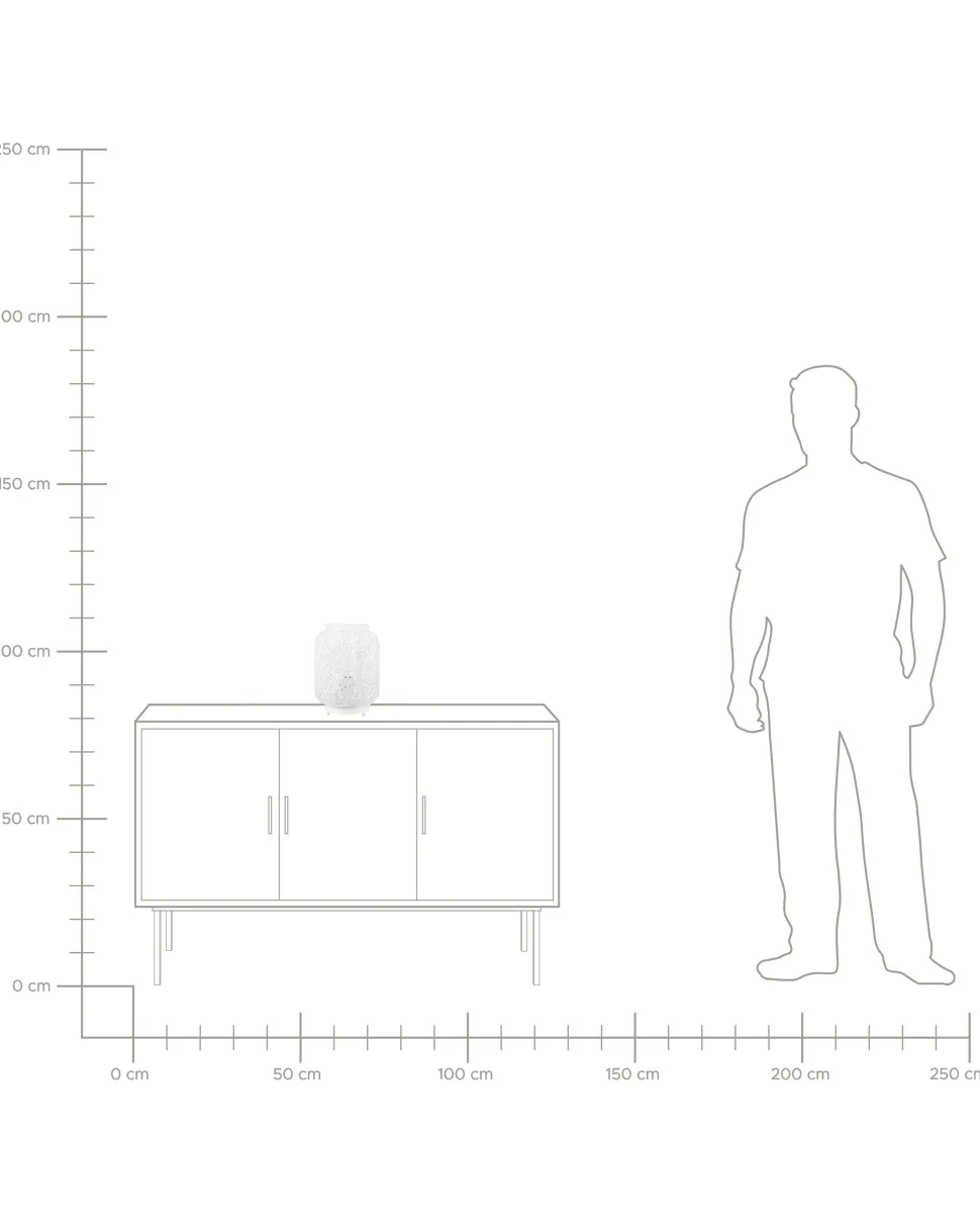 Candeeiro De Mesa Marroquino Branco Somes