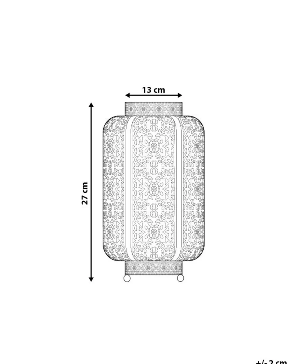 Candeeiro De Mesa Marroquino Branco Somes